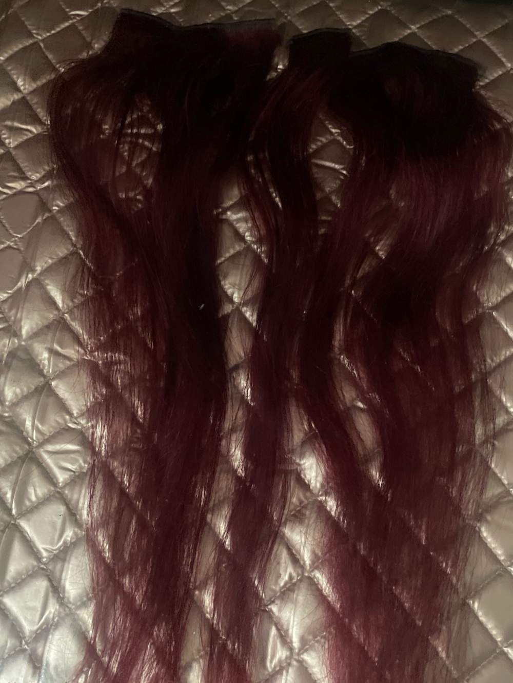 Deep Burgundy Clip-In Hair Extensions for Women